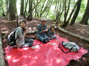 のんびりハイキング野点