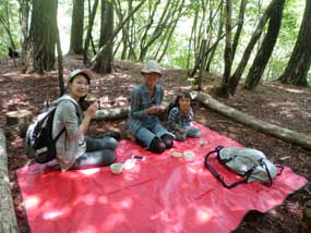 のんびりハイキング野点